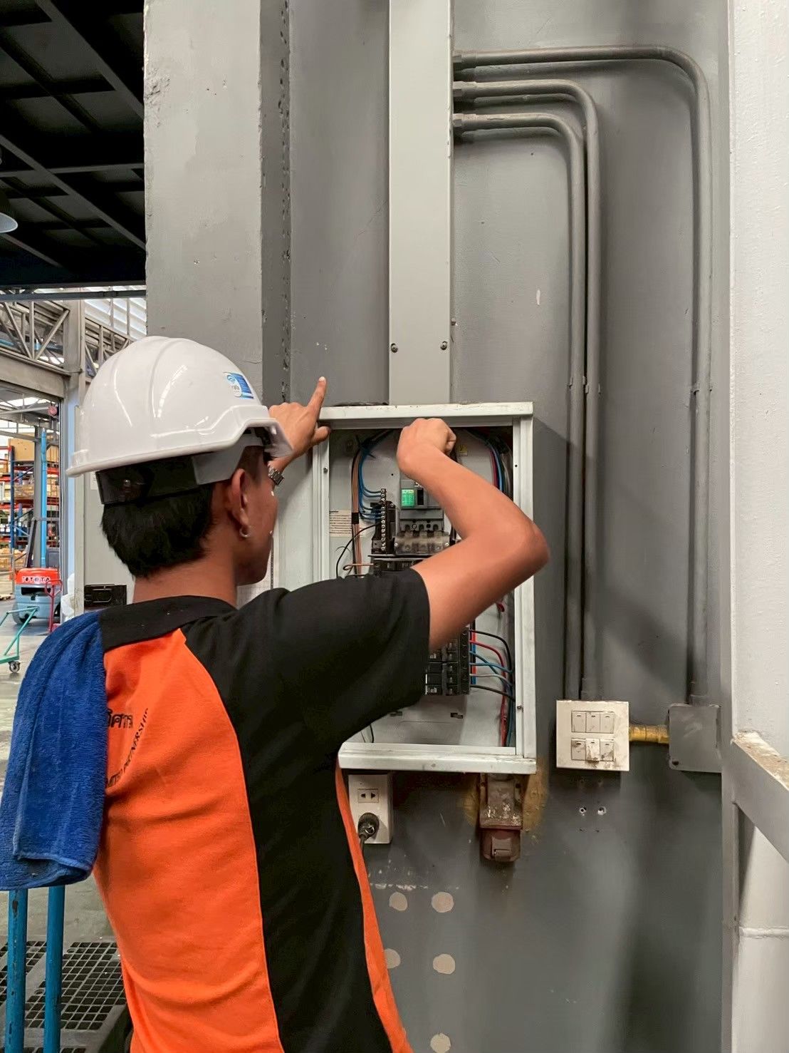 งาน PM ระบบไฟฟ้าประจำปี โรงงาน Cosmic Polymer