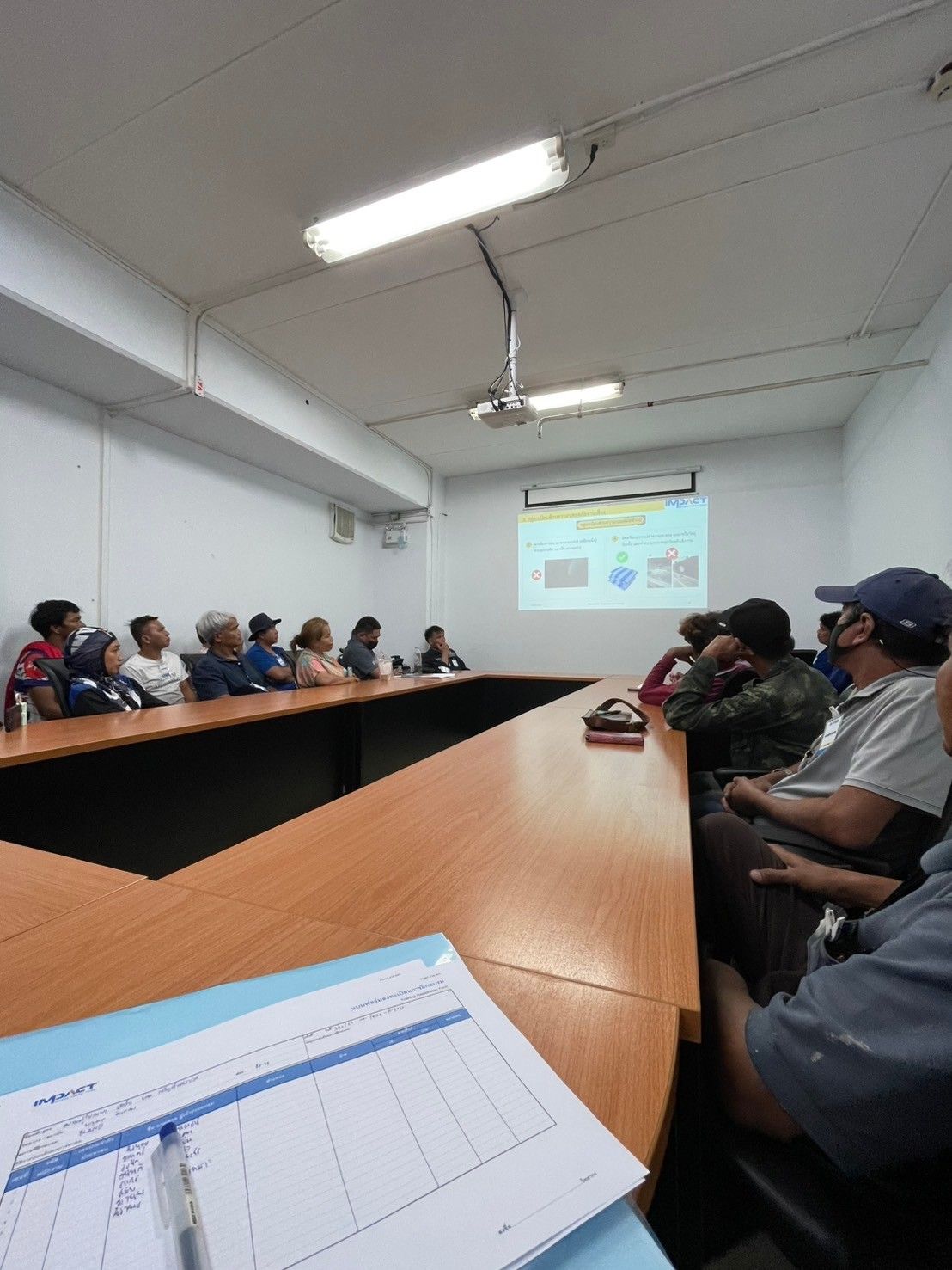 การอบรมความปลอดภัย IMPACT Arena Safety Protocol